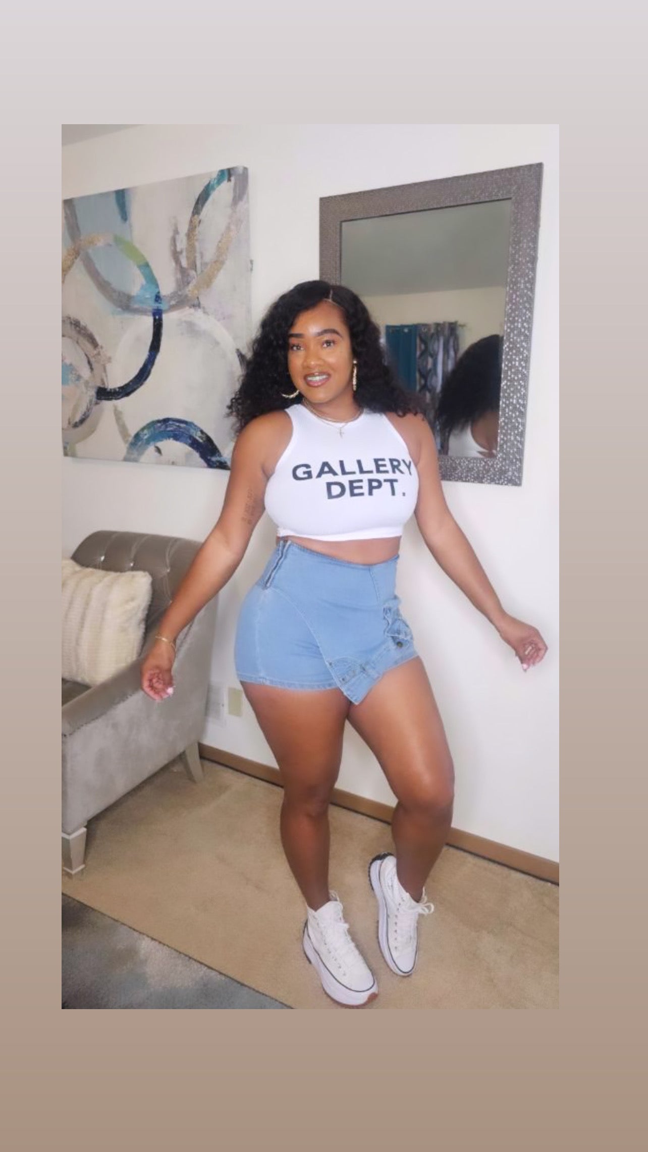 Blue Hot Girl Skort